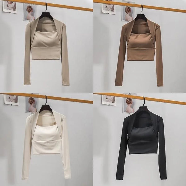 Sleek Fit Long Sleeve Yoga Top