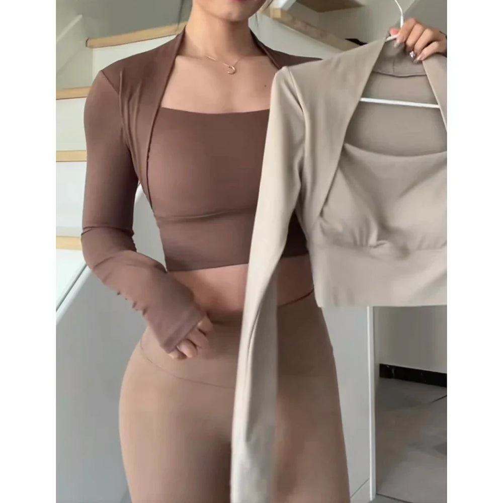 Sleek Fit Long Sleeve Yoga Top