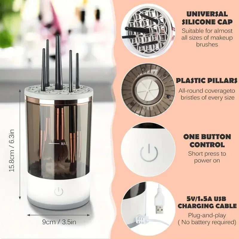 Quick Clean Makeup Brush Washer